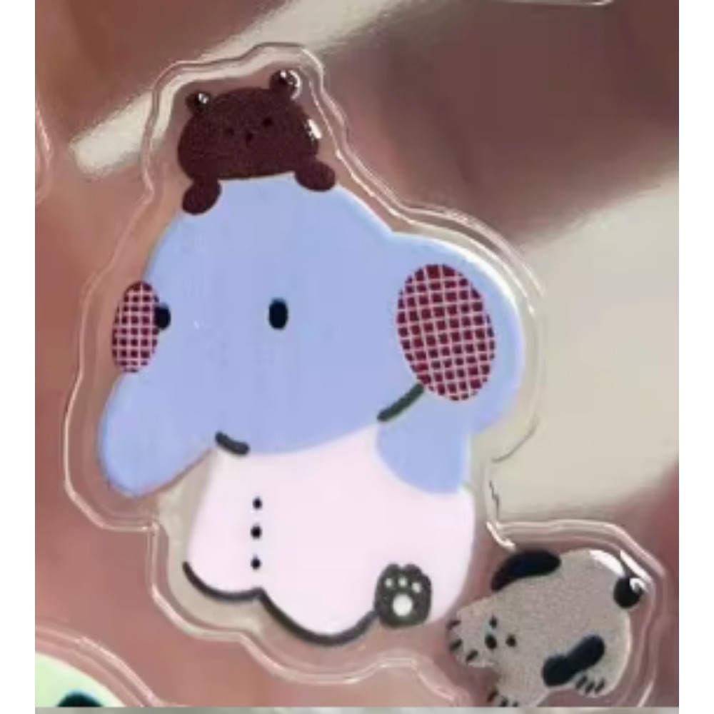 Phone Cases Rubber - INS abstract kawaii Cat Elephant Jelly