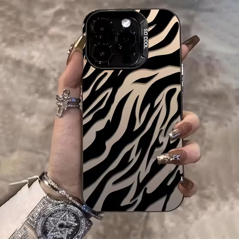 Phone Cases Bulk - Zebra Pattern Black Advanced IMD Shockproof