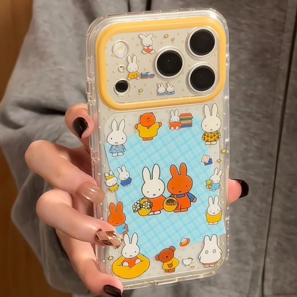 Phone Cases Kawaii - Kawaii Korean Cute Cartoon Miffy Rabbit
