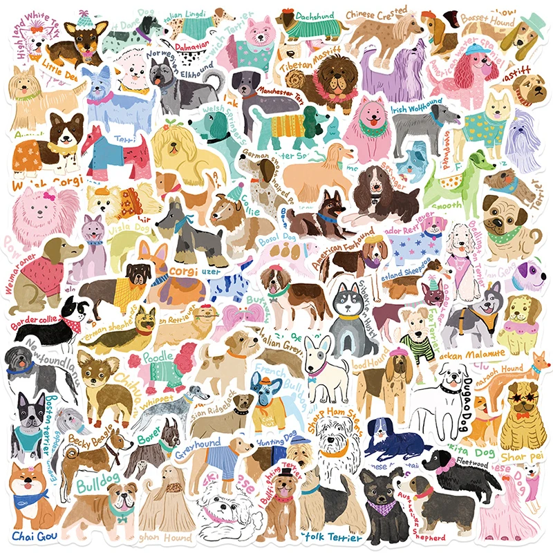 Phone Cases Kids - 100PCS Cartoon Dog Graffiti Stickers DIY