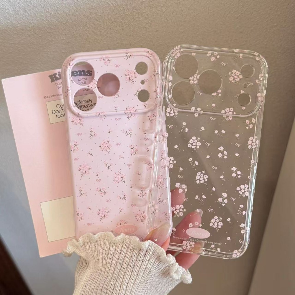 Phone Cases Rubber - Cartoon Simple Broken Flower Cute Mobile