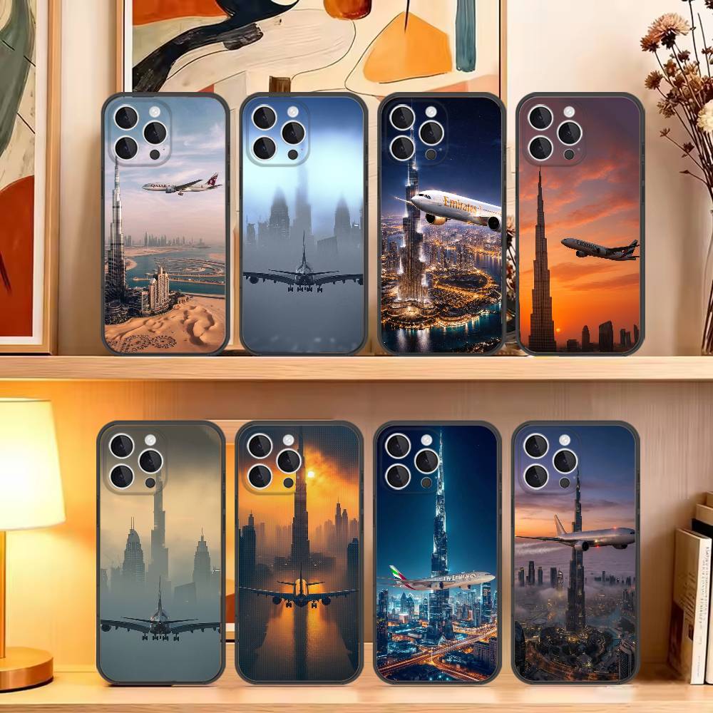 Dubai Burj Khalifa Airplane Ph - Phone Cases Dubai 评论和价格