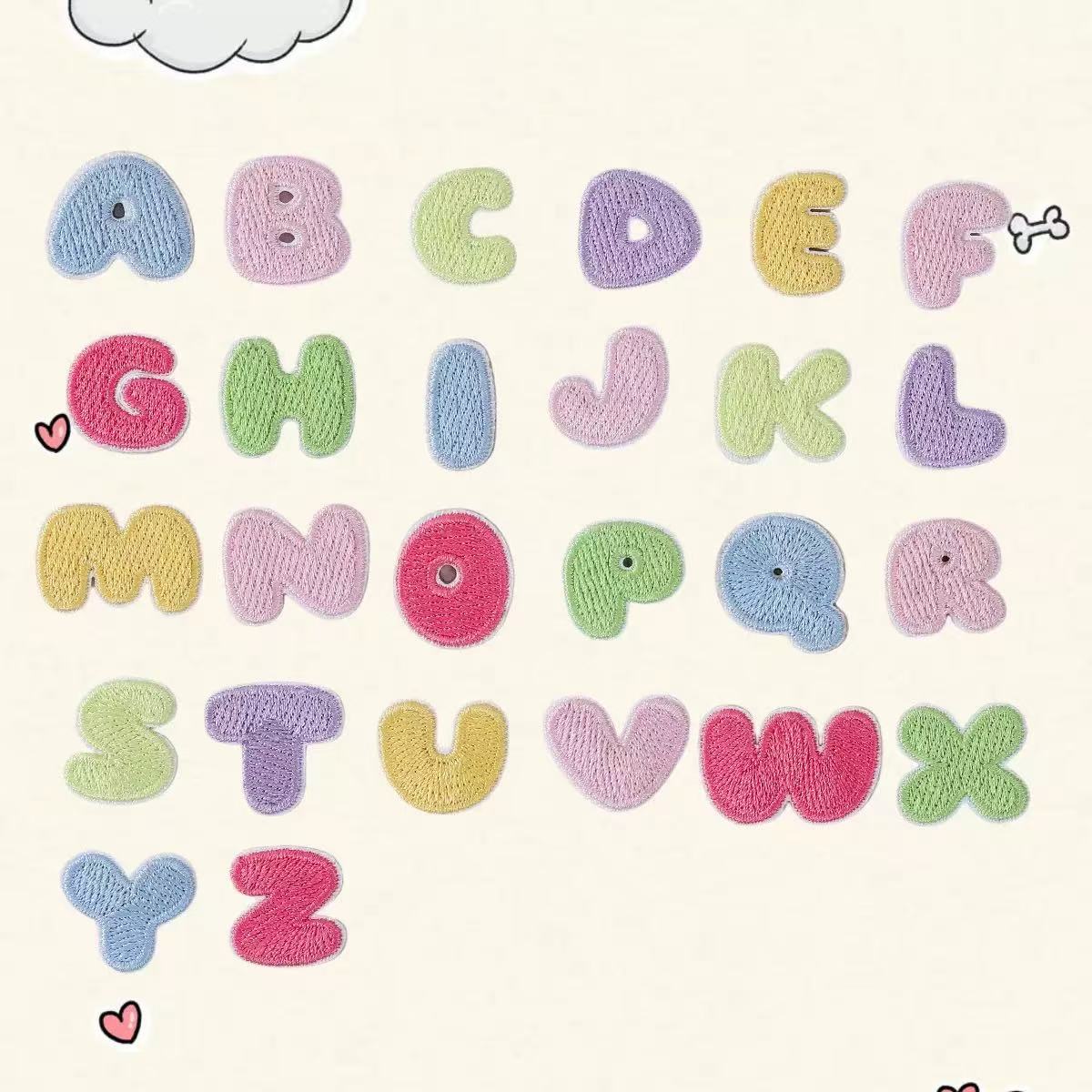 Alphabet embroidered fabric pa - Phone Cases Eco Friendly 评论和价格
