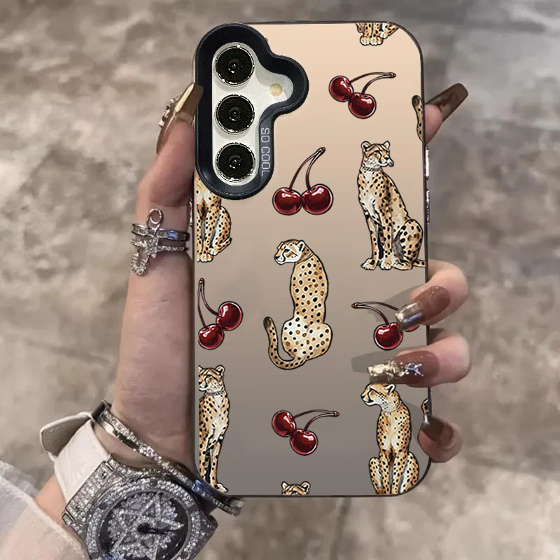 Cherry Leopard Design Laser Ph - Phone Cases Designer 评论和价格