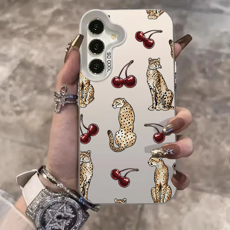 Cherry Leopard Design Laser Ph - Phone Cases Designer 评论和价格