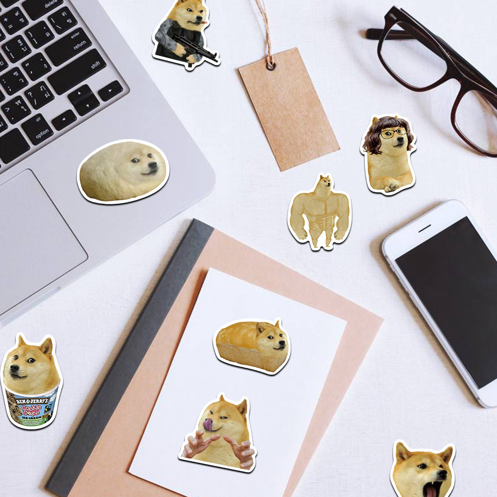 50Pcs Funny Doge MEME Stickers - Phone Cases Kids 评论和价格