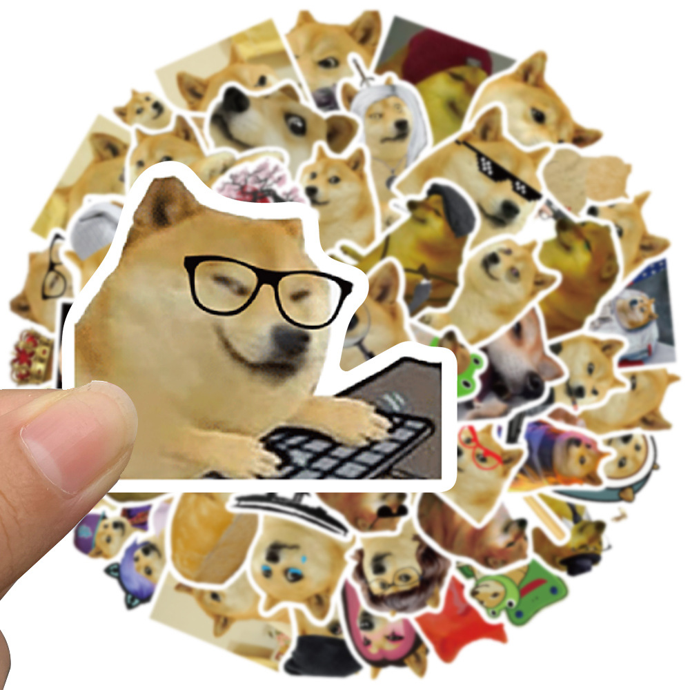 50Pcs Funny Doge MEME Stickers - Phone Cases Kids 评论和价格