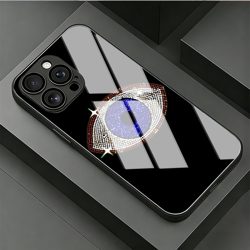 Vogue Dark Blue Eyes Tempered  - Phone Cases Vogue 评论和价格