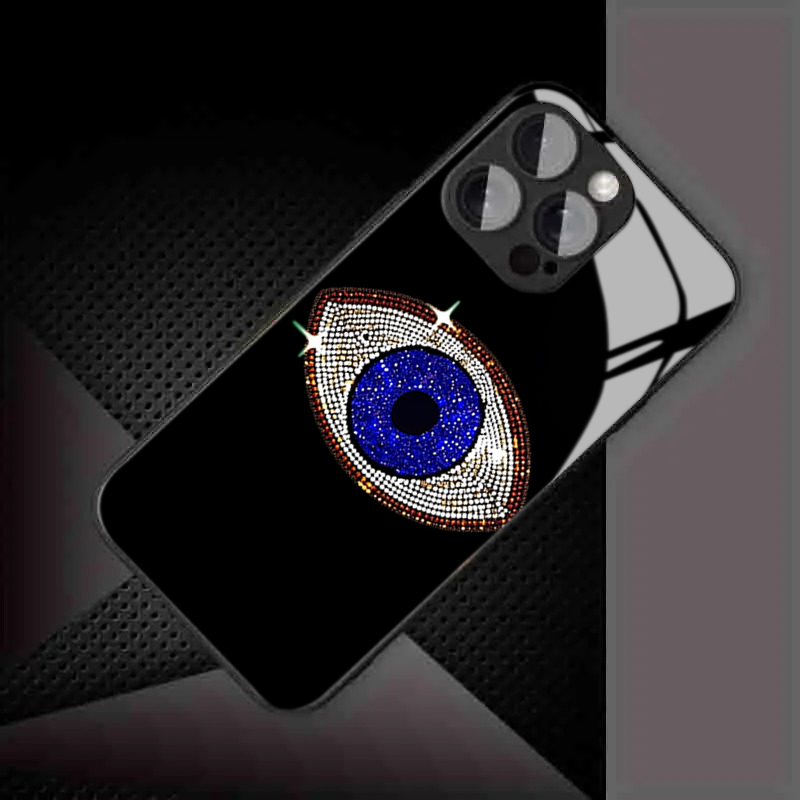Vogue Dark Blue Eyes Tempered  - Phone Cases Vogue 评论和价格
