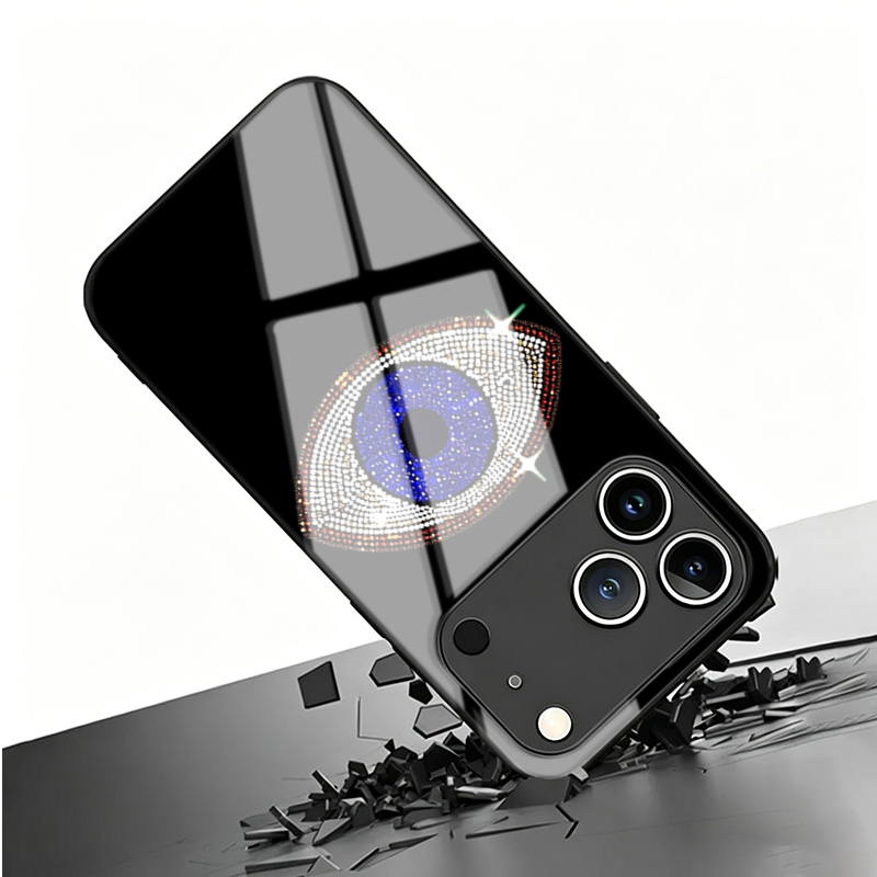 Vogue Dark Blue Eyes Tempered  - Phone Cases Vogue 评论和价格