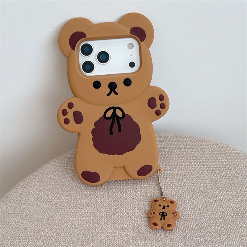 3D Cartoon Bear Soft Silicone  - Phone Cases Otterbox 评论和价格
