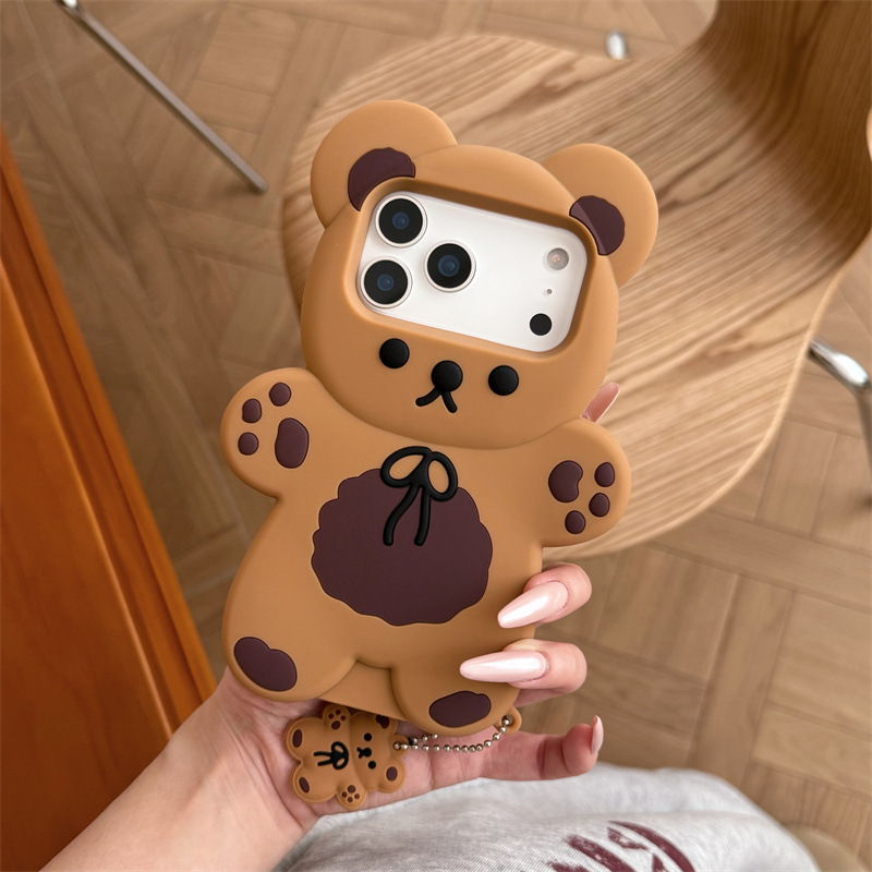 3D Cartoon Bear Soft Silicone  - Phone Cases Otterbox 评论和价格