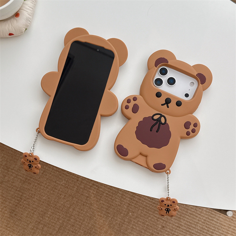 3D Cartoon Bear Soft Silicone  - Phone Cases Otterbox 评论和价格