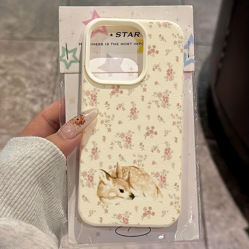 Cute Deer Full Floral Pattern  - Phone Cases Designer 评论和价格