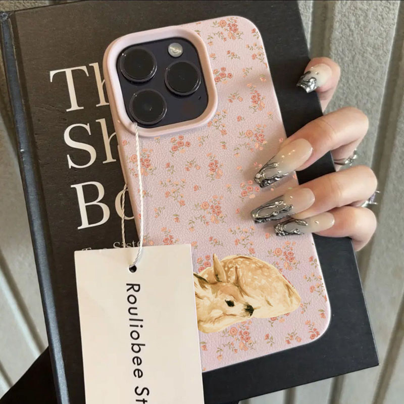 Cute Deer Full Floral Pattern  - Phone Cases Designer 评论和价格