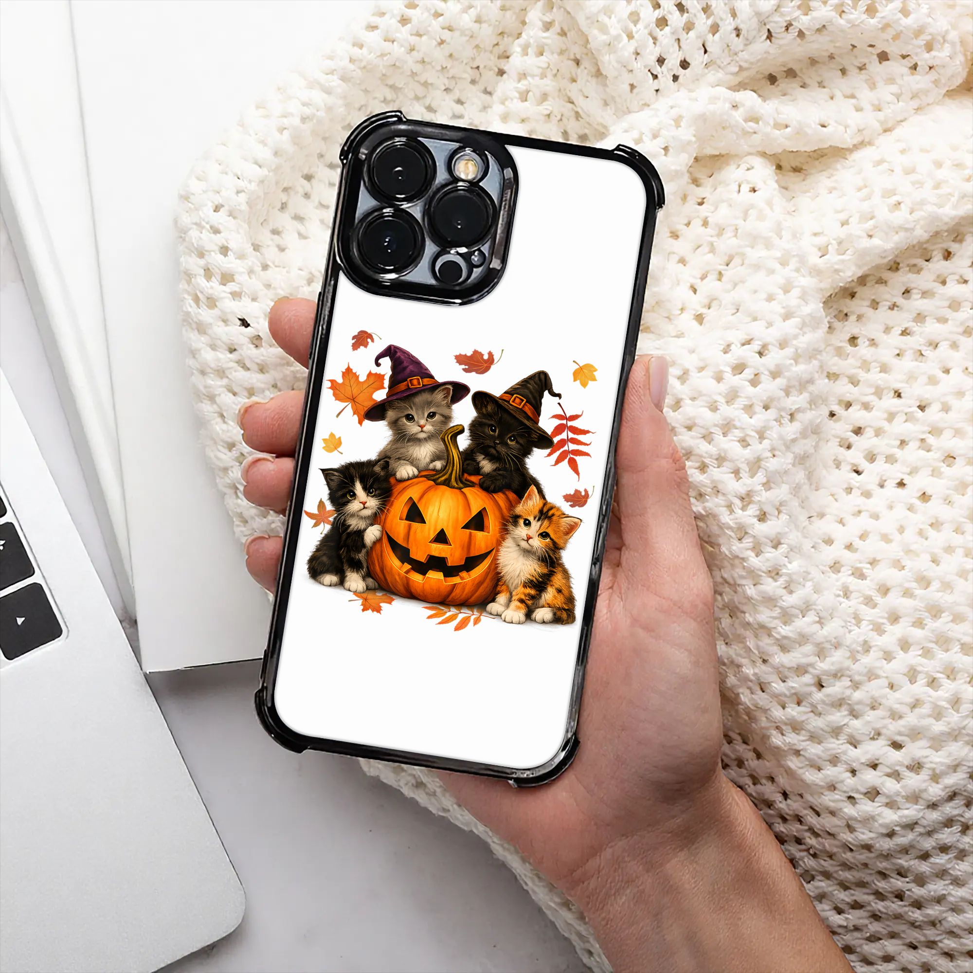 Halloween Cute Cats Pumpkin Sp - Phone Cases Kids 评论和价格