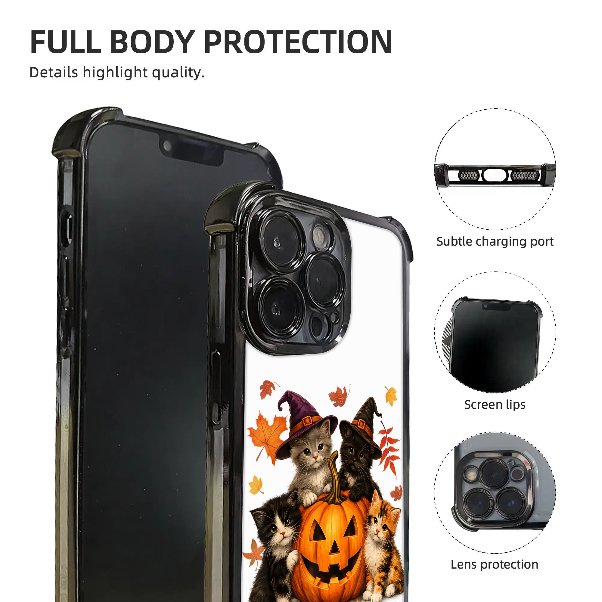 Halloween Cute Cats Pumpkin Sp - Phone Cases Kids 评论和价格