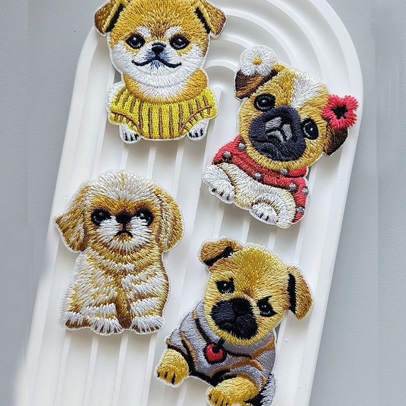 Cute Puppy Embroidery Patch Se - Phone Cases Eco Friendly 评论和价格