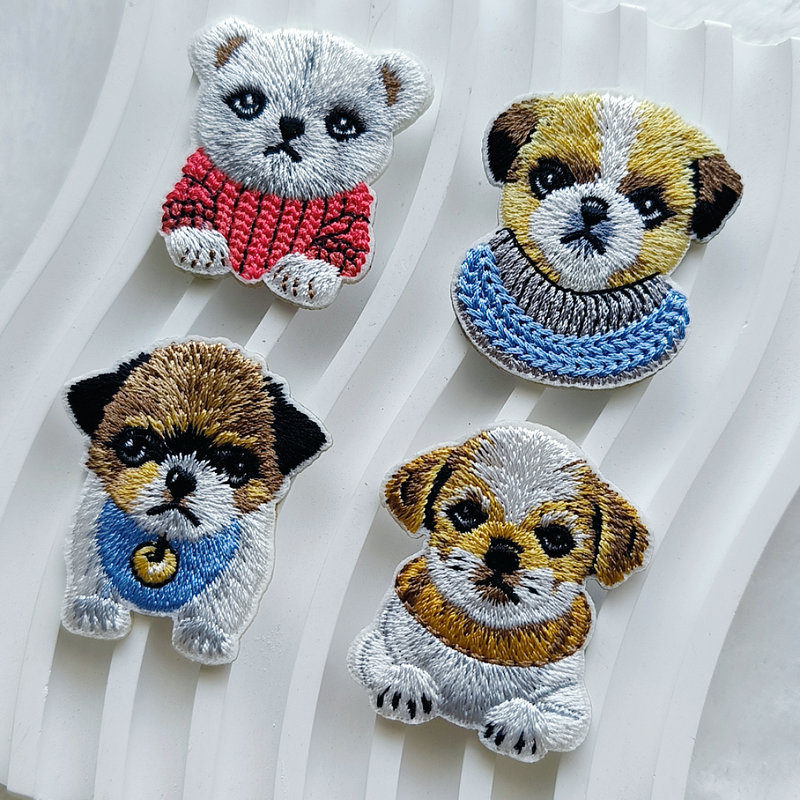 Cute Puppy Embroidery Patch Se - Phone Cases Eco Friendly 评论和价格
