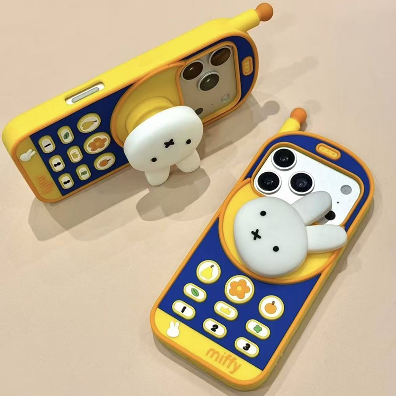 Kawaii Miffy Retro Brick Mobil - Phone Cases Rubber 评论和价格