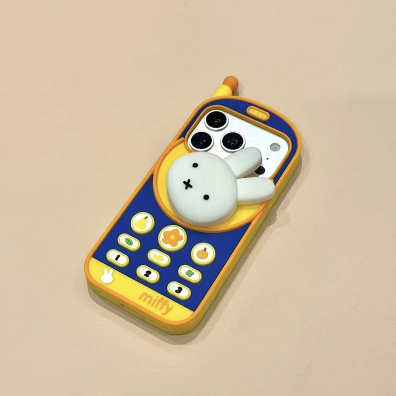 Kawaii Miffy Retro Brick Mobil - Phone Cases Rubber 评论和价格