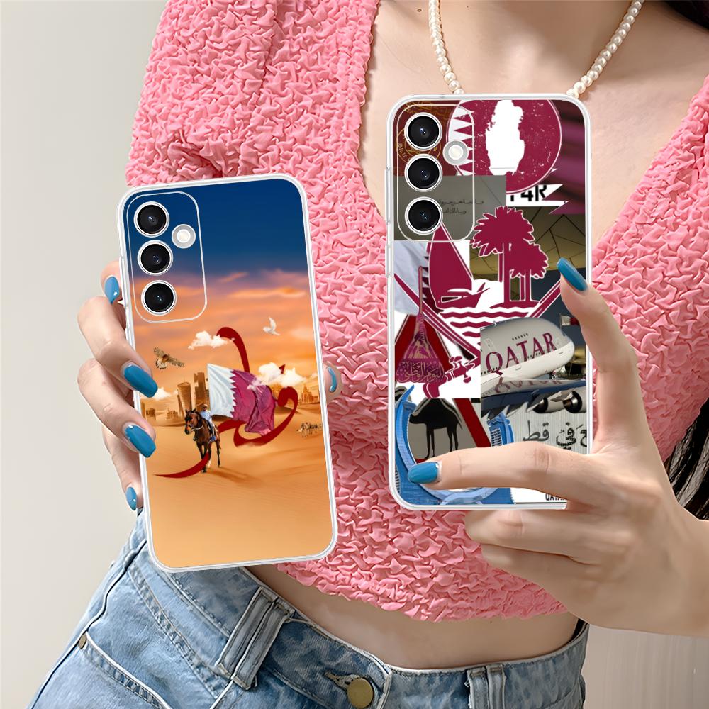 Qatar Flag Clear Mobile Phone  - Phone Cases Qatar 评论和价格