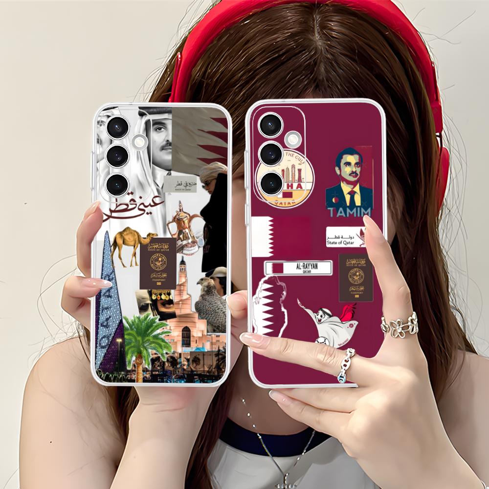 Qatar Flag Clear Mobile Phone  - Phone Cases Qatar 评论和价格