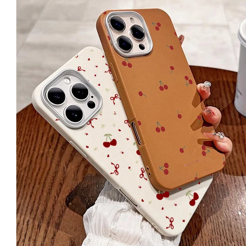 INS Cute Cartoon Cherry Patter - Cute Anime Case 评论和价格
