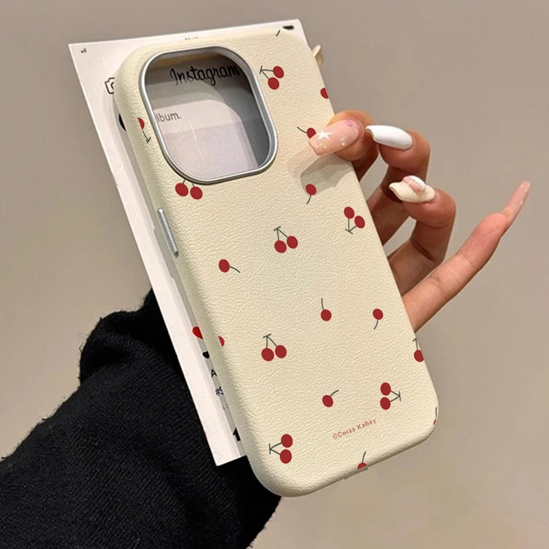 INS Cute Cartoon Cherry Patter - Cute Anime Case 评论和价格