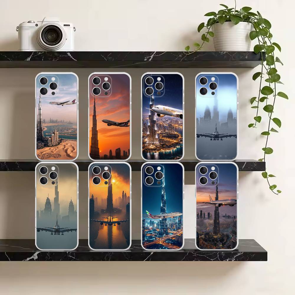 Dubai Burj Khalifa Airplane Ph - Phone Cases Dubai 评论和价格
