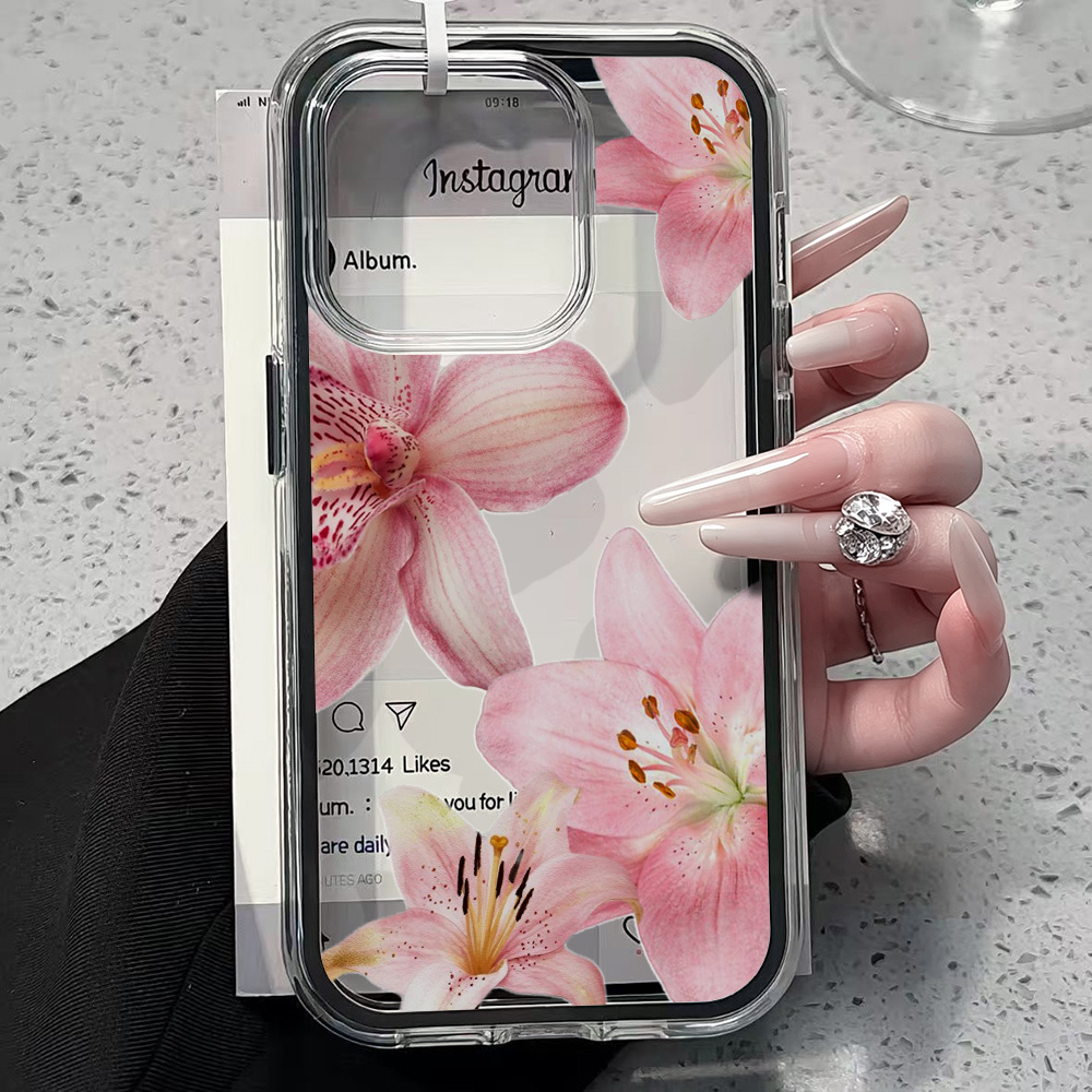 Pink Lily Flower Clear Phone C - Phone Cases Otterbox 评论和价格