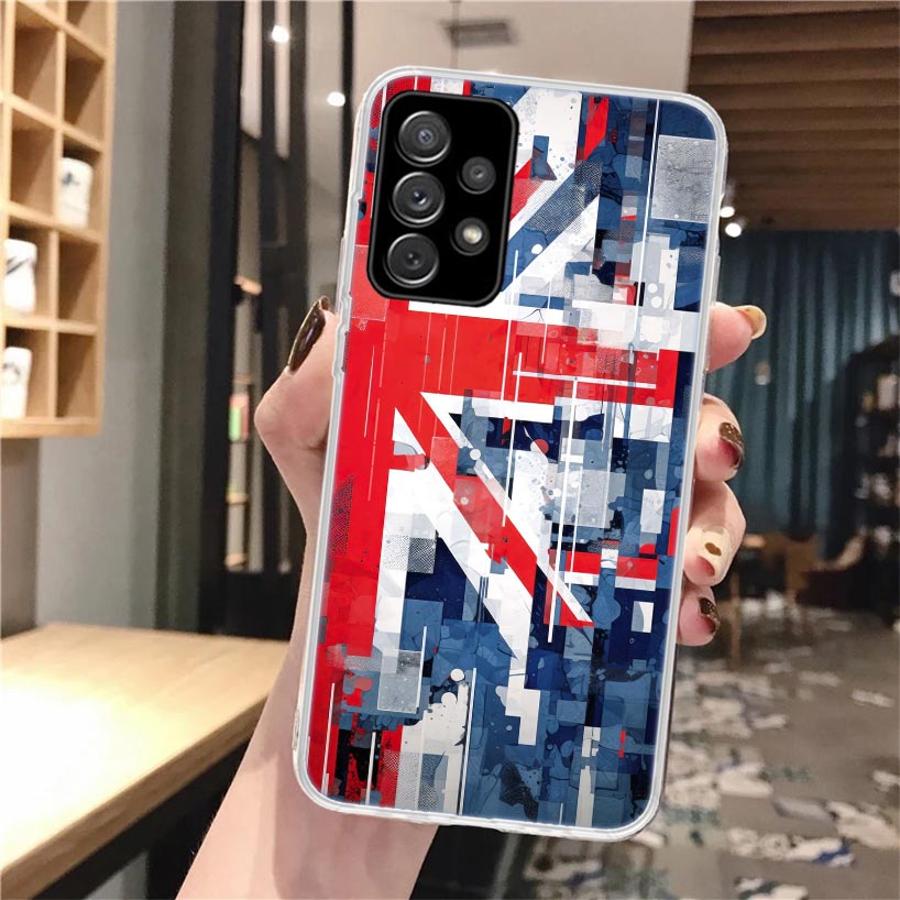 Union Jack England UK Flag Sil - Phone Cases Uk Samsung 评论和价格