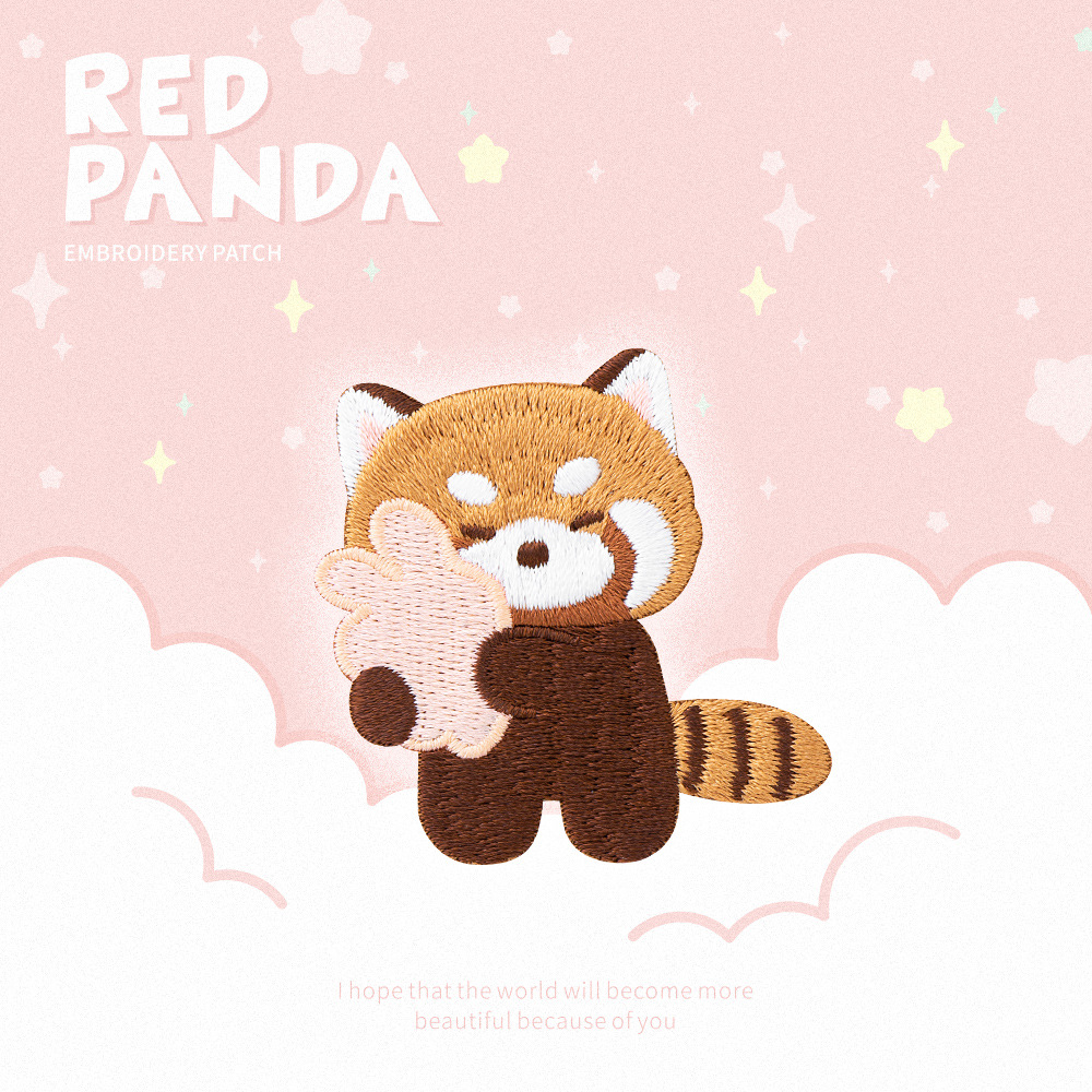 Cute Red Panda Embroidery Patc - Phone Cases Eco Friendly 评论和价格