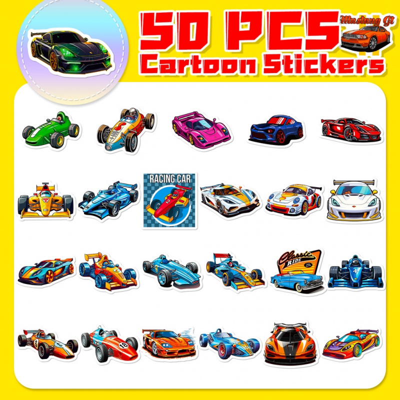 50PCS Cool Cartoon JDM Racing  - Phone Cases Kids 评论和价格