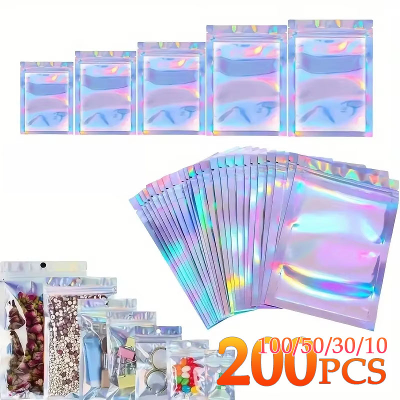 10-200PCS Laser Ziplock Bags R - Phone Cases Eco Friendly 评论和价格