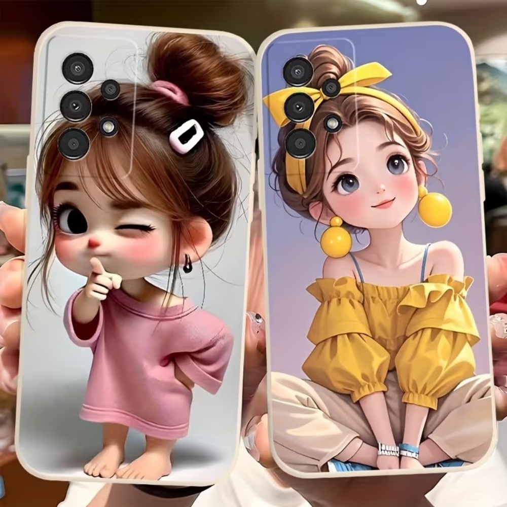 Cute Cartoon Girl Pattern Desi - Phone Cases Designer 评论和价格