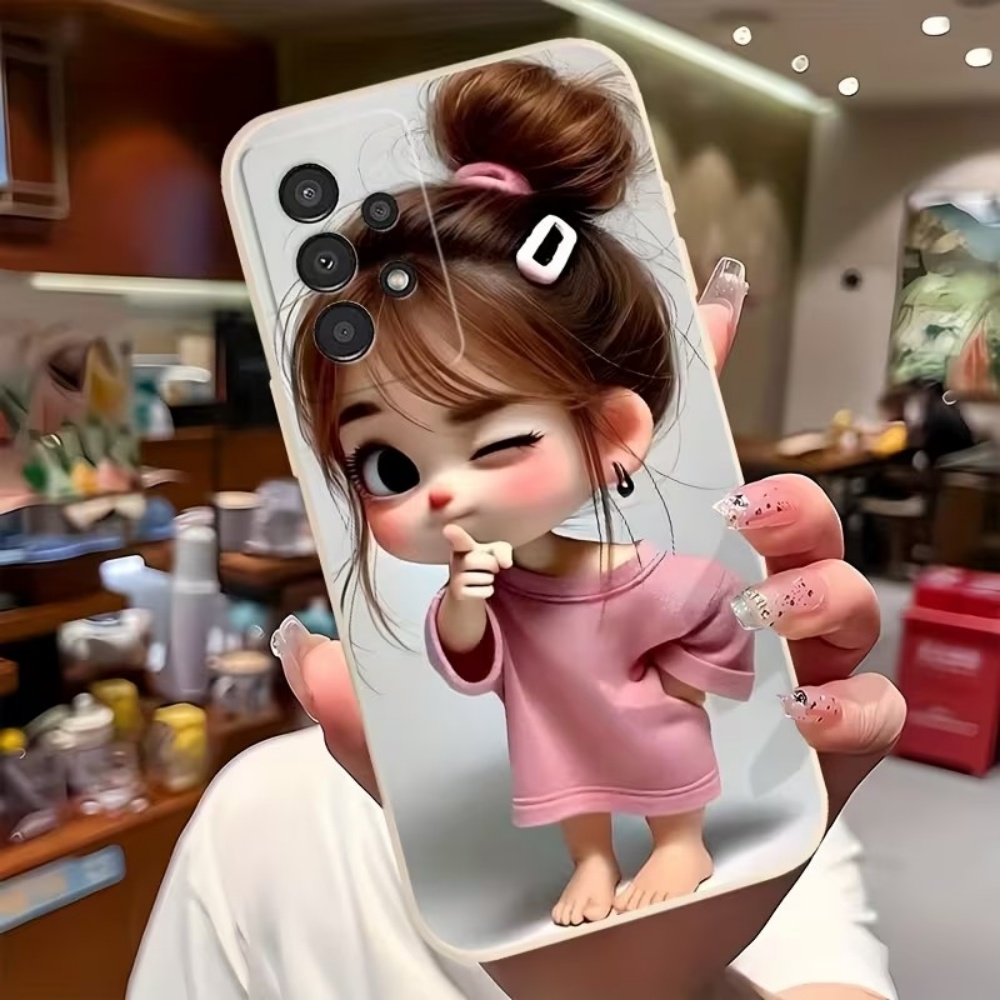 Cute Cartoon Girl Pattern Desi - Phone Cases Designer 评论和价格