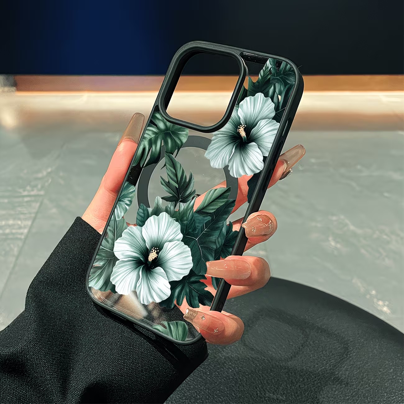 Green Floral Print Phone Case  - Phone Cases Otterbox 评论和价格