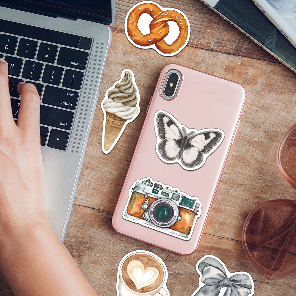 50Pcs Retro Graffiti Stickers  - Phone Cases Kids 评论和价格